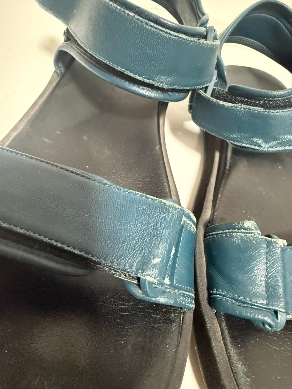 The Row Hook-And-Loop Flat Sandals Eggshell Nappa Leather EU 39.5 - Picture 7 of 13